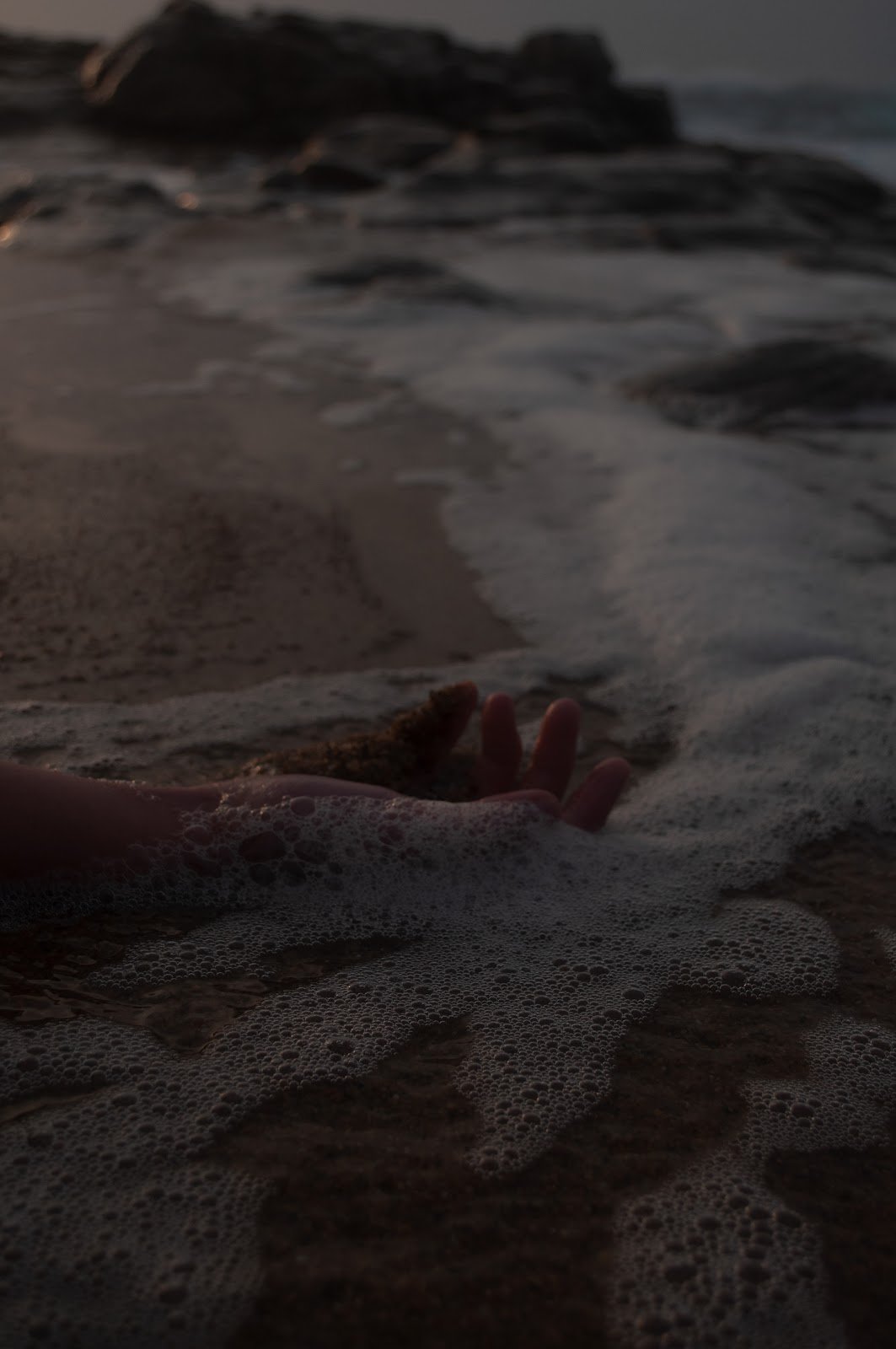 Break, break, break, staged photograph