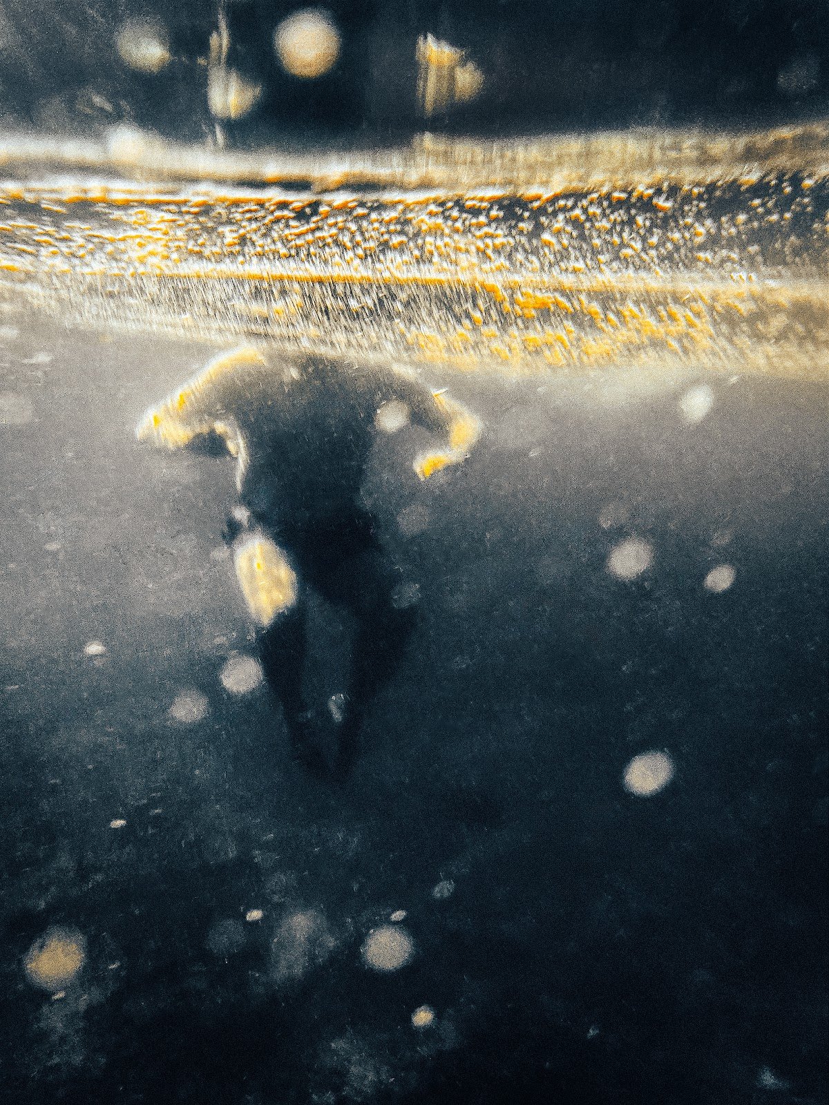 Through a lens darkly, staged photograph